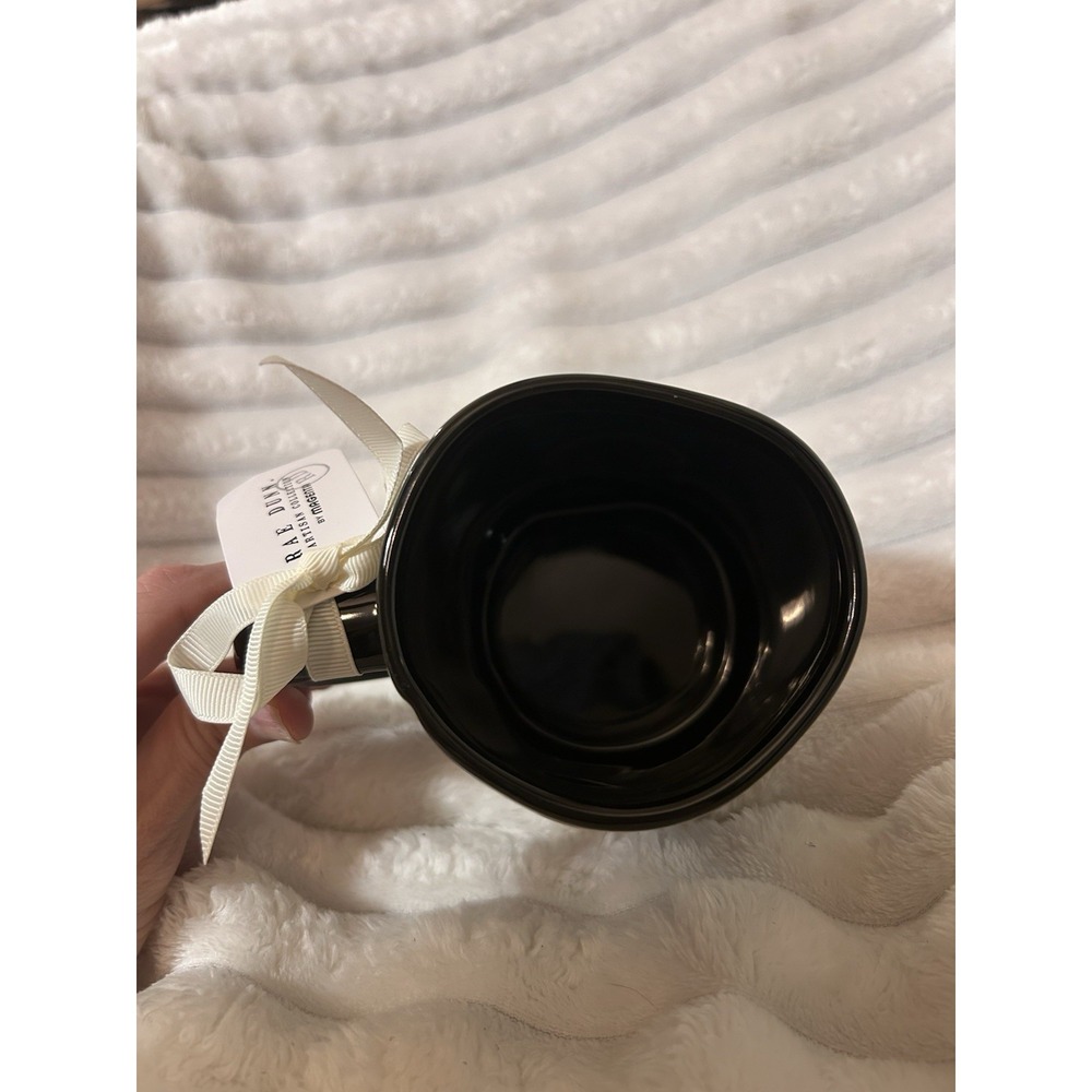 Rae Dunn TOXIC Floral Black 16 oz Coffee Mug Halloween Ceramic - Picture 5 of 6